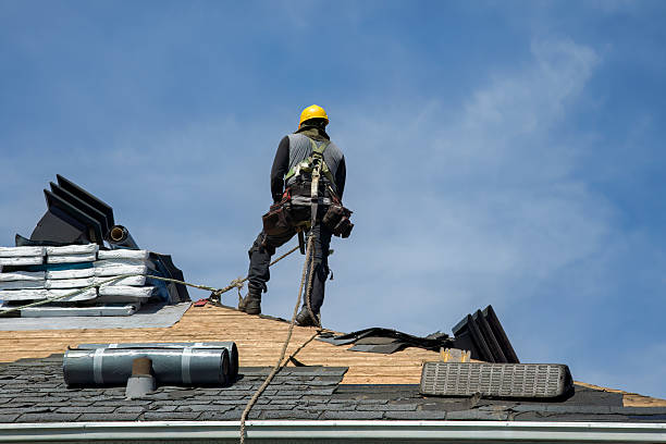 Professional Roof Replacement technician working in Crosby, TX